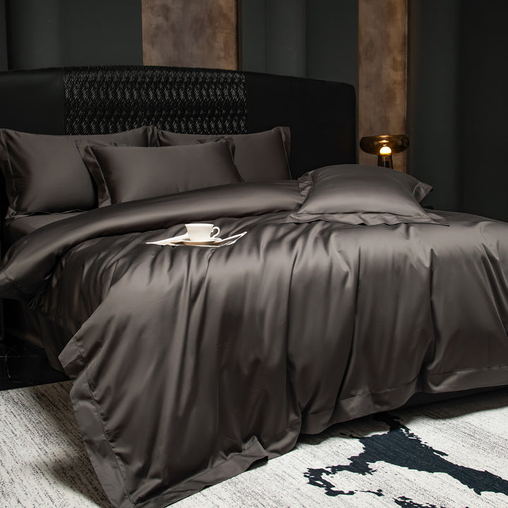 4-piece bedding set, long staple cotton, satin finish