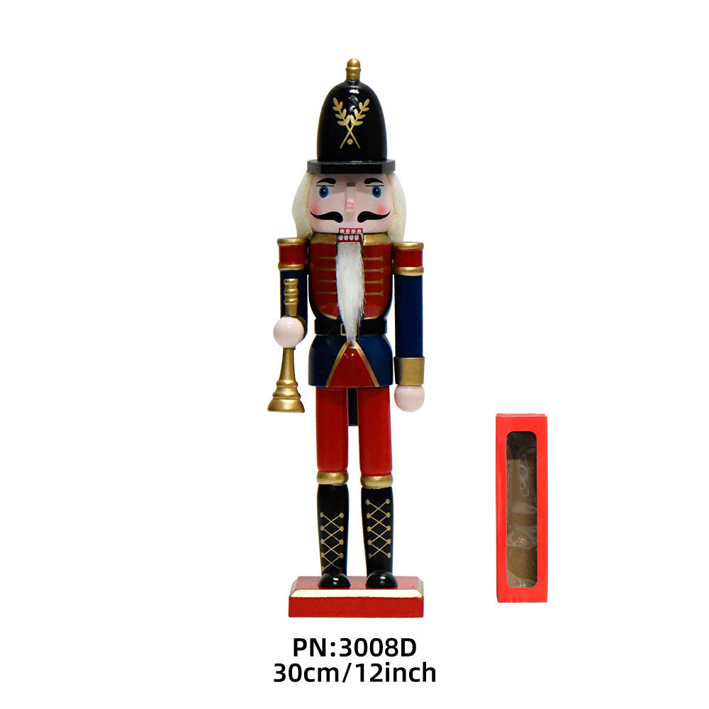 Nutcracker soldier made of wood, 30 cm