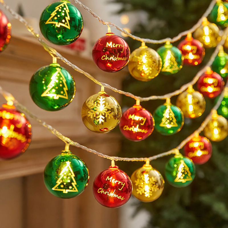 LED light string for festive Christmas decoration