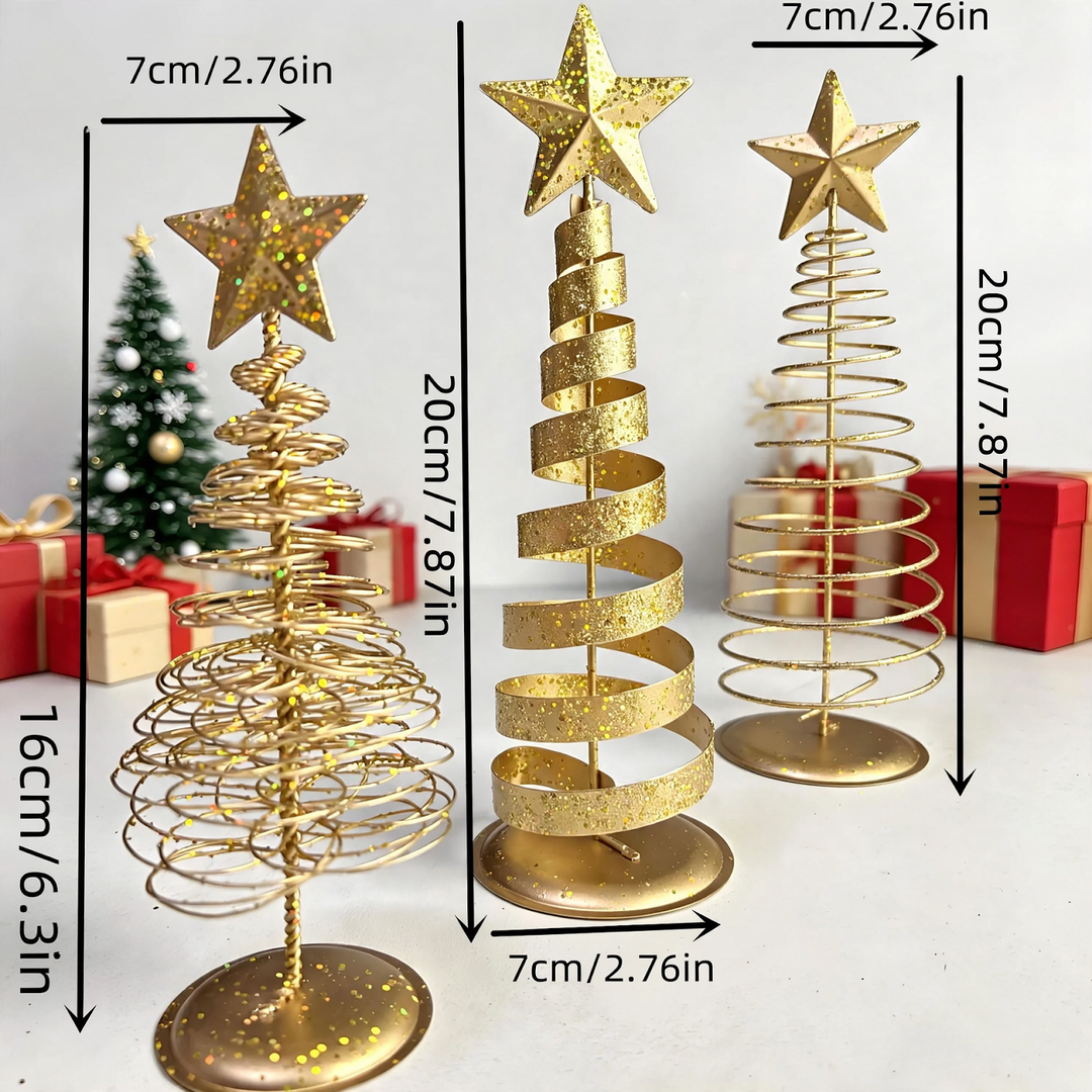 Mini Christmas tree made of wire with star