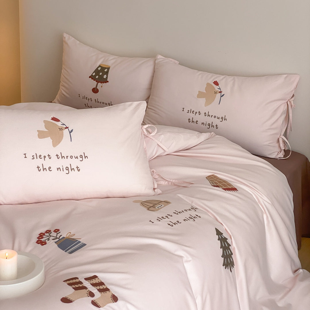 Bedding set made of Xinjiang cotton, brushed, 100s
