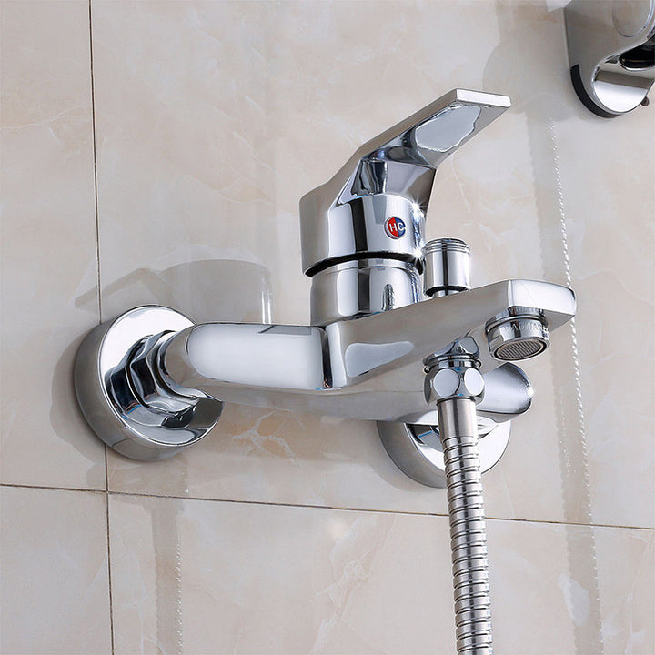 Shower mixer, three-piece