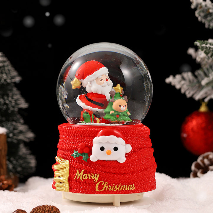 Christmas Snow Globe Music Box with Light