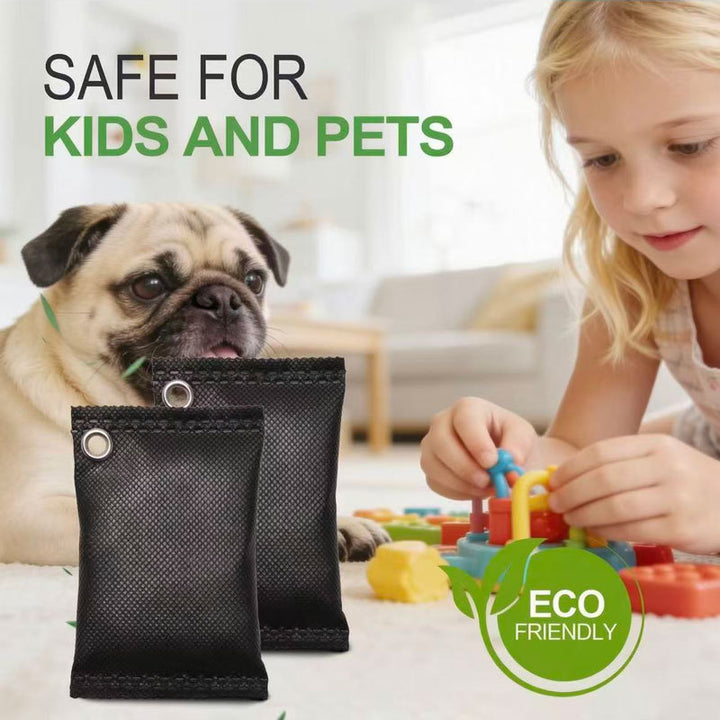 Activated carbon bags for air purification