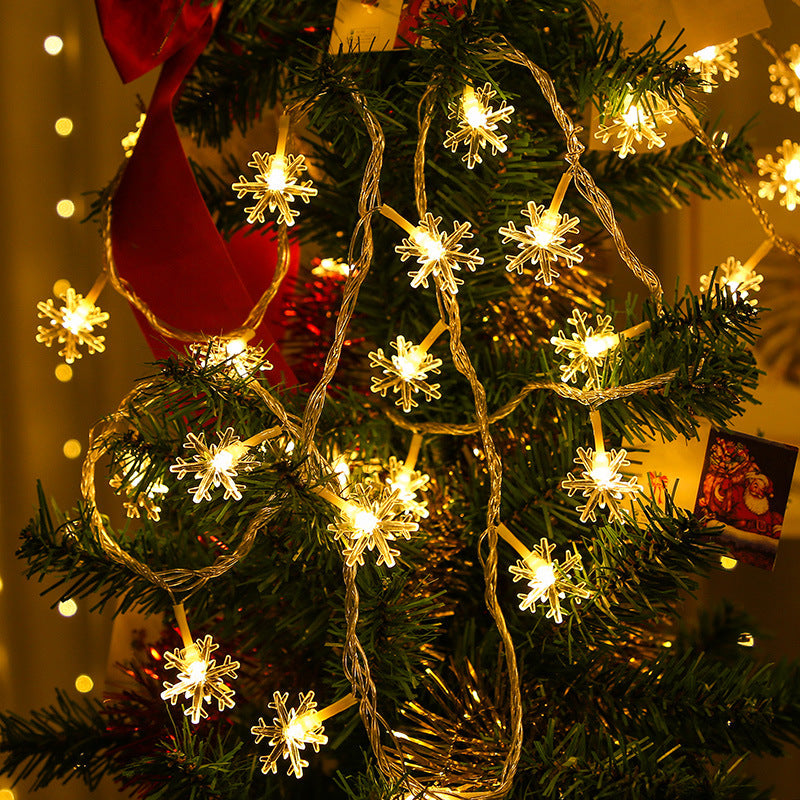 LED Snowflake String Lights for Festive Decoration
