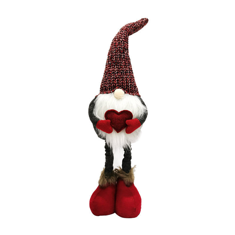 Scandinavian gnome figure, extendable, fabric