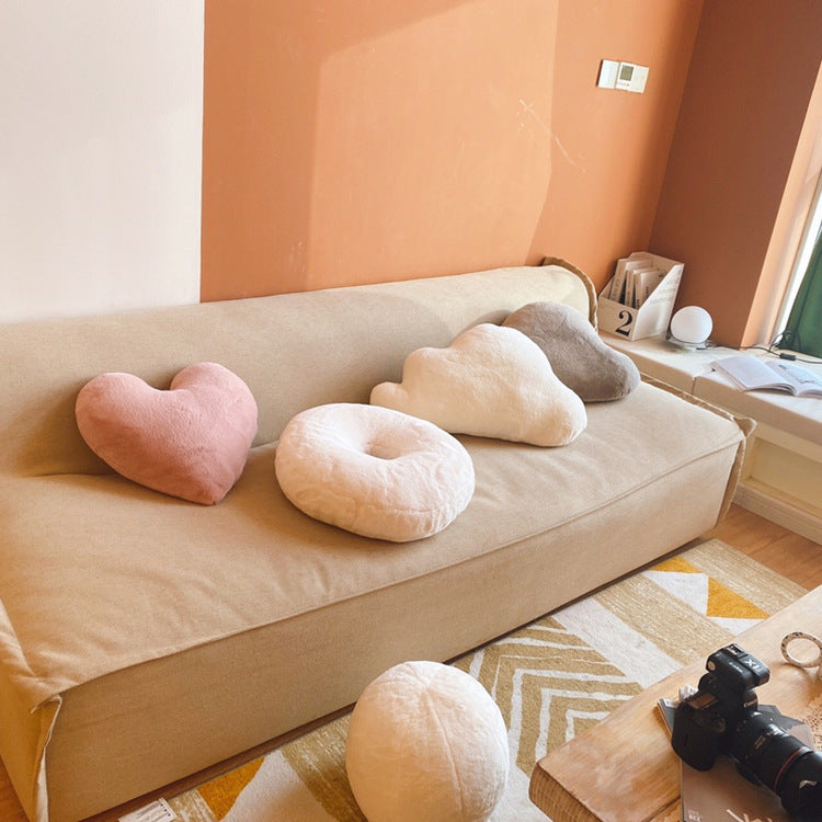 Plush decorative cushion, Nordic style, various shapes
