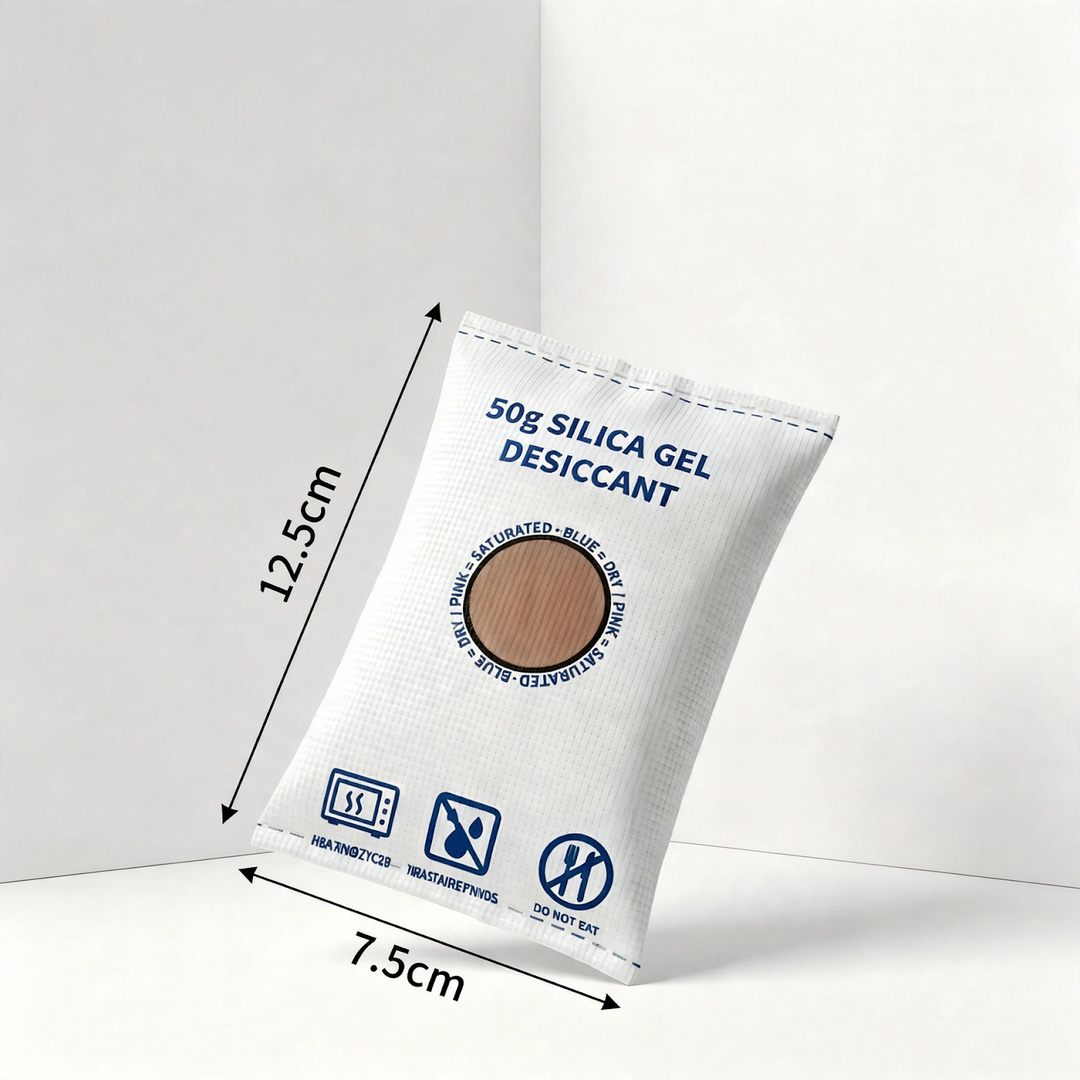 Silica gel desiccant for moisture control