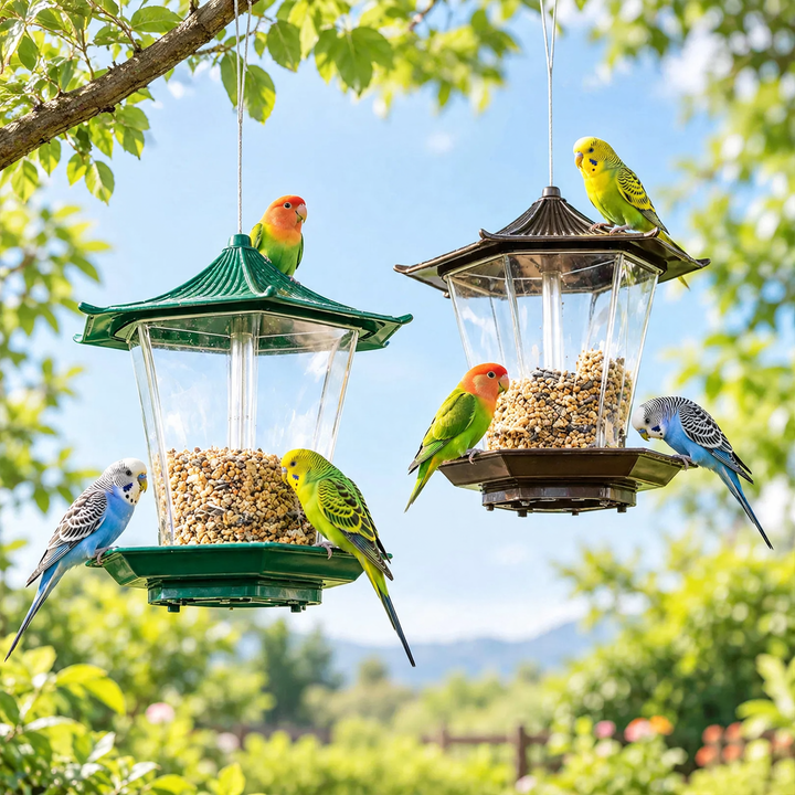 Bird feeder station for balcony and garden