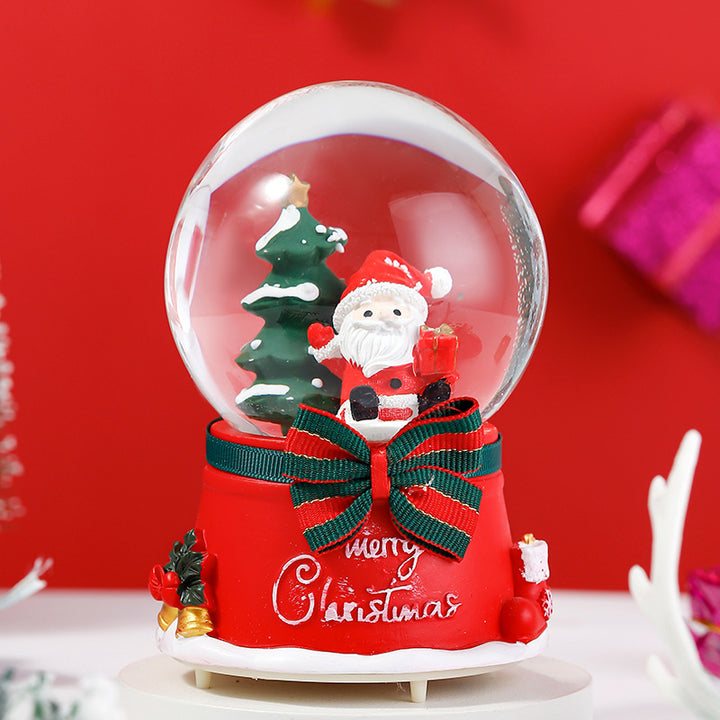 Christmas Snow Globe with Light and Music