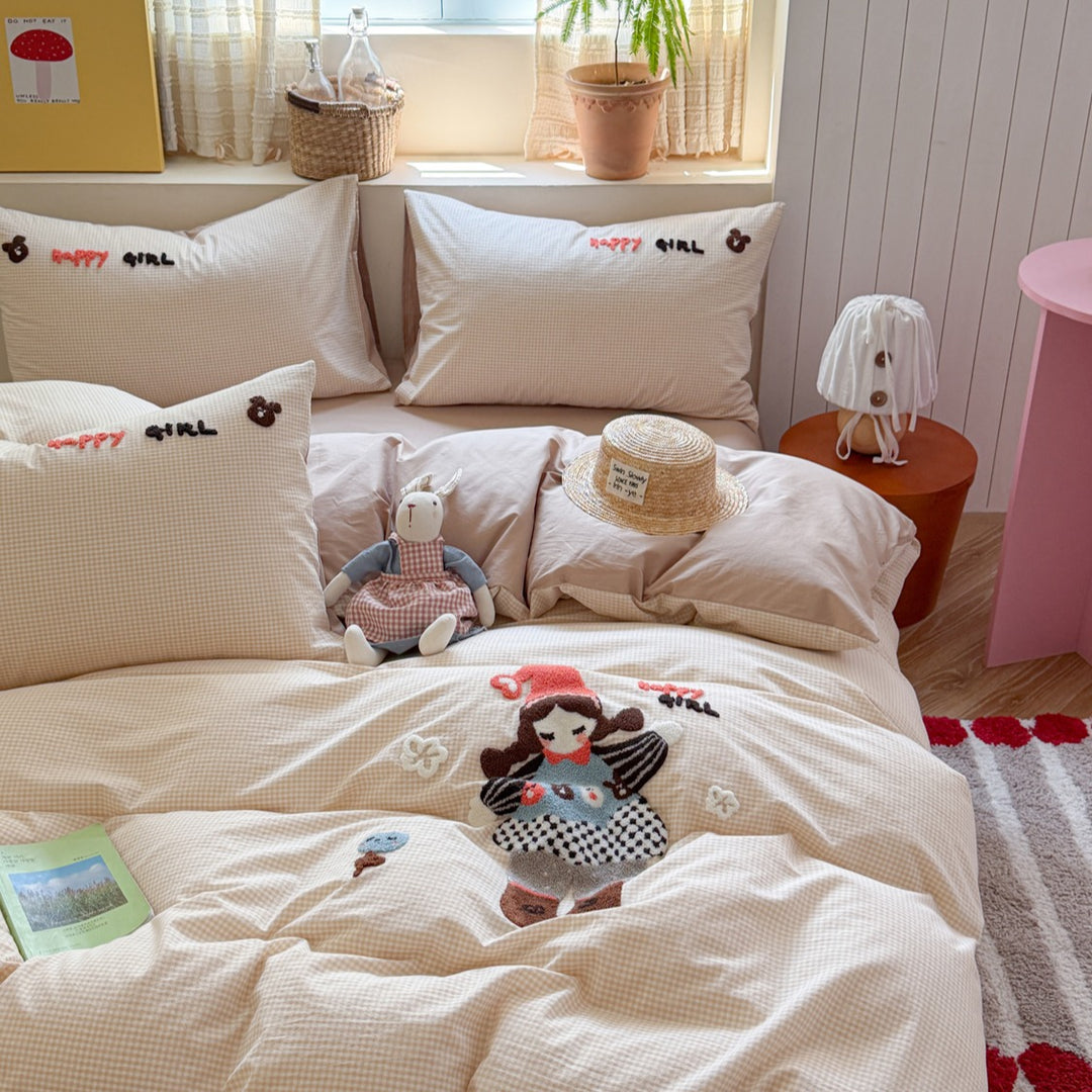 Bedding set, 3-4 pieces, cotton, cartoon