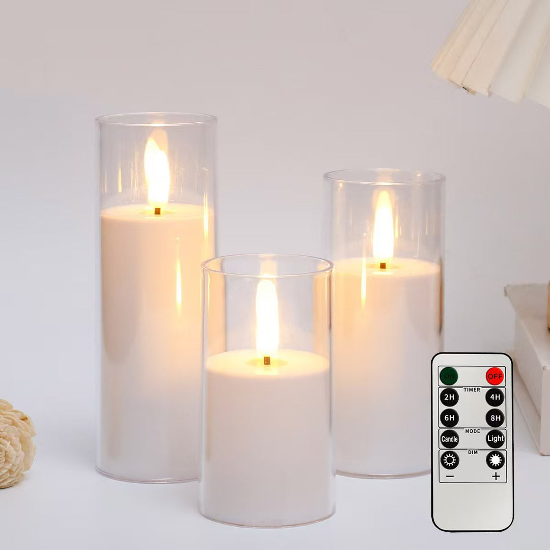 LED electronic candle for atmospheric lighting