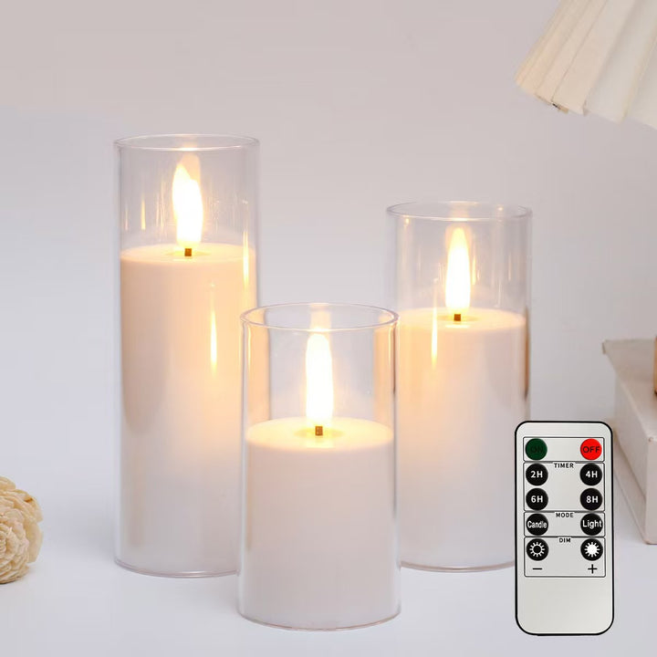 LED electronic candle for atmospheric lighting