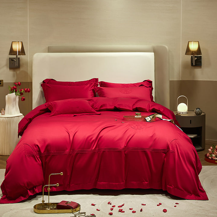 Wedding bedding set made from long-staple cotton