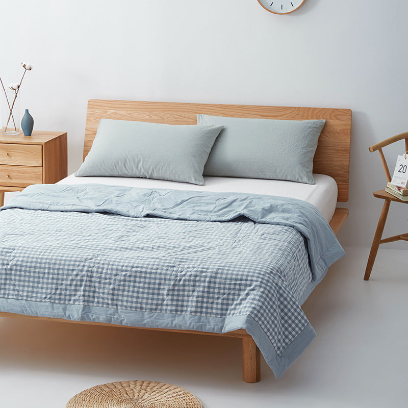 Pure cotton summer blanket, machine washable