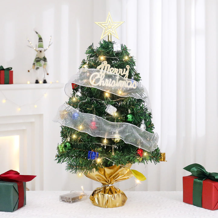Mini Christmas Tree Set with LED Lighting