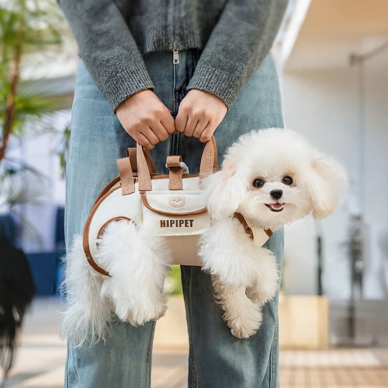 Pet backpack made of oxford fabric with cartoon design
