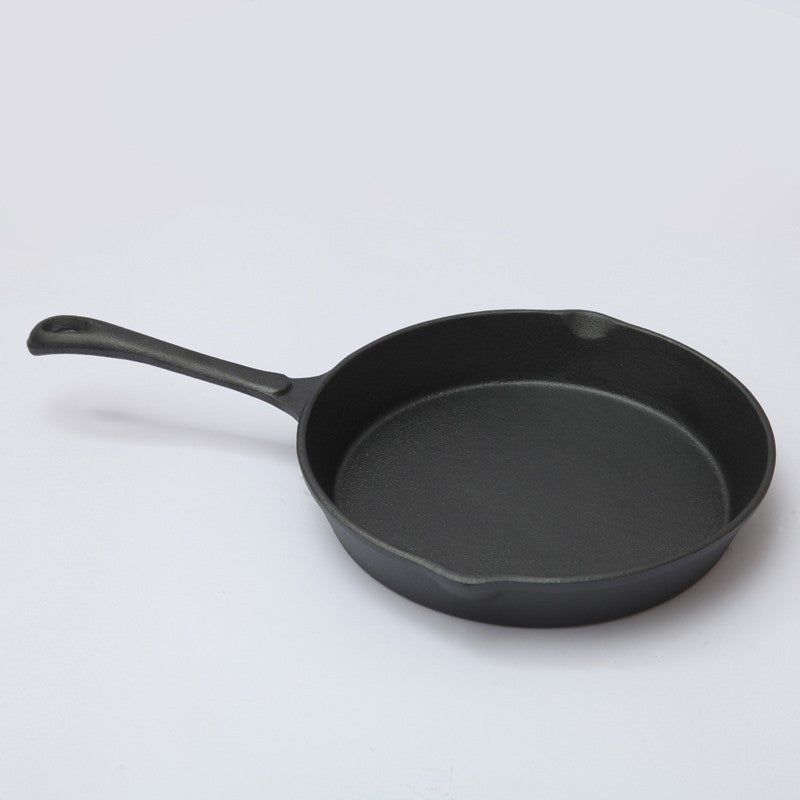 Cast iron pan, flat bottom