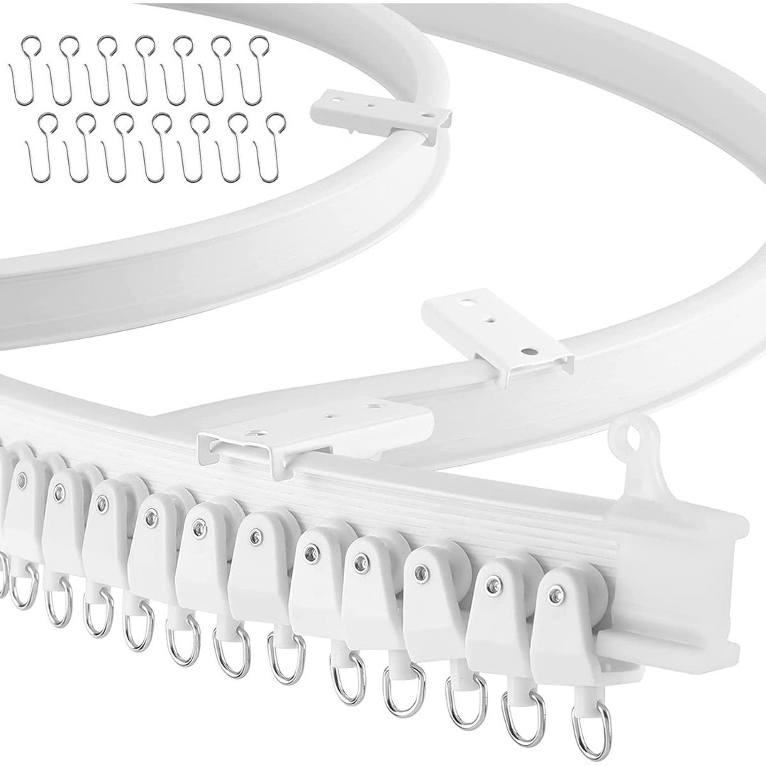 Bendable curtain rail, PVC, 2 m