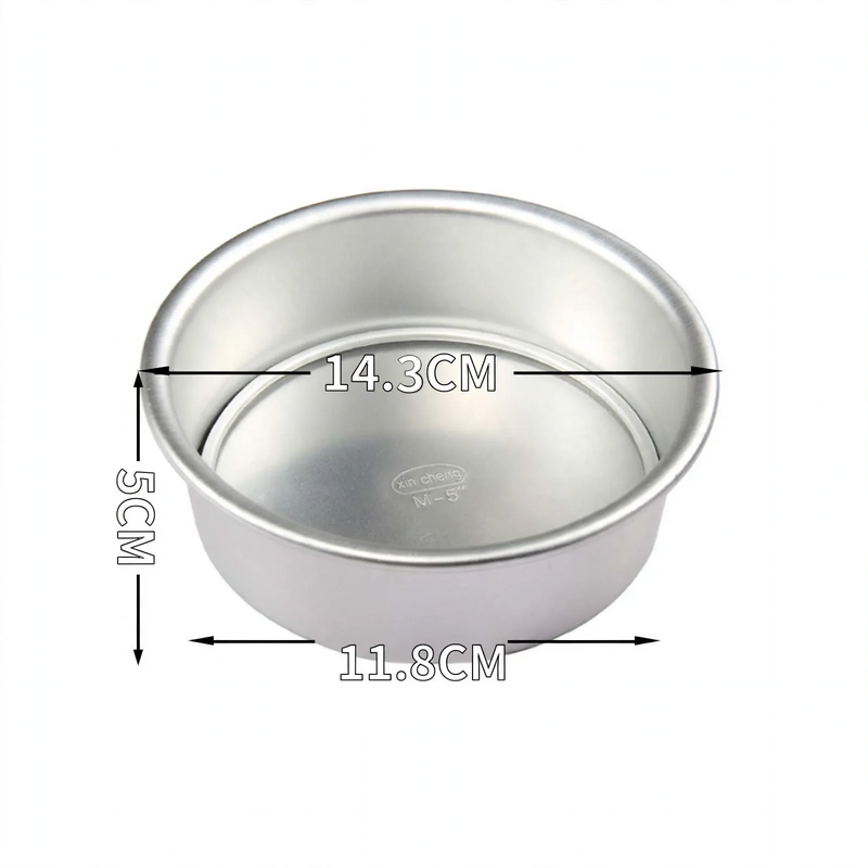 Cake pan, round, with flat bottom
