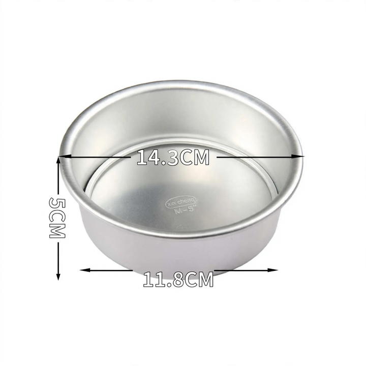 Cake pan, round, with flat bottom