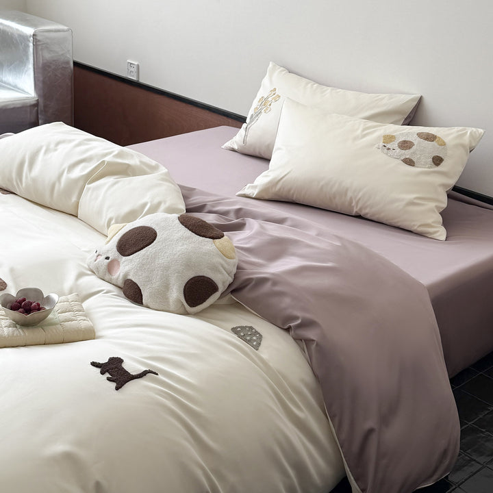Modern cotton bedding set, 100 thread count