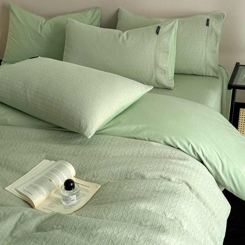 Duvet cover set made of three-layer cotton gauze