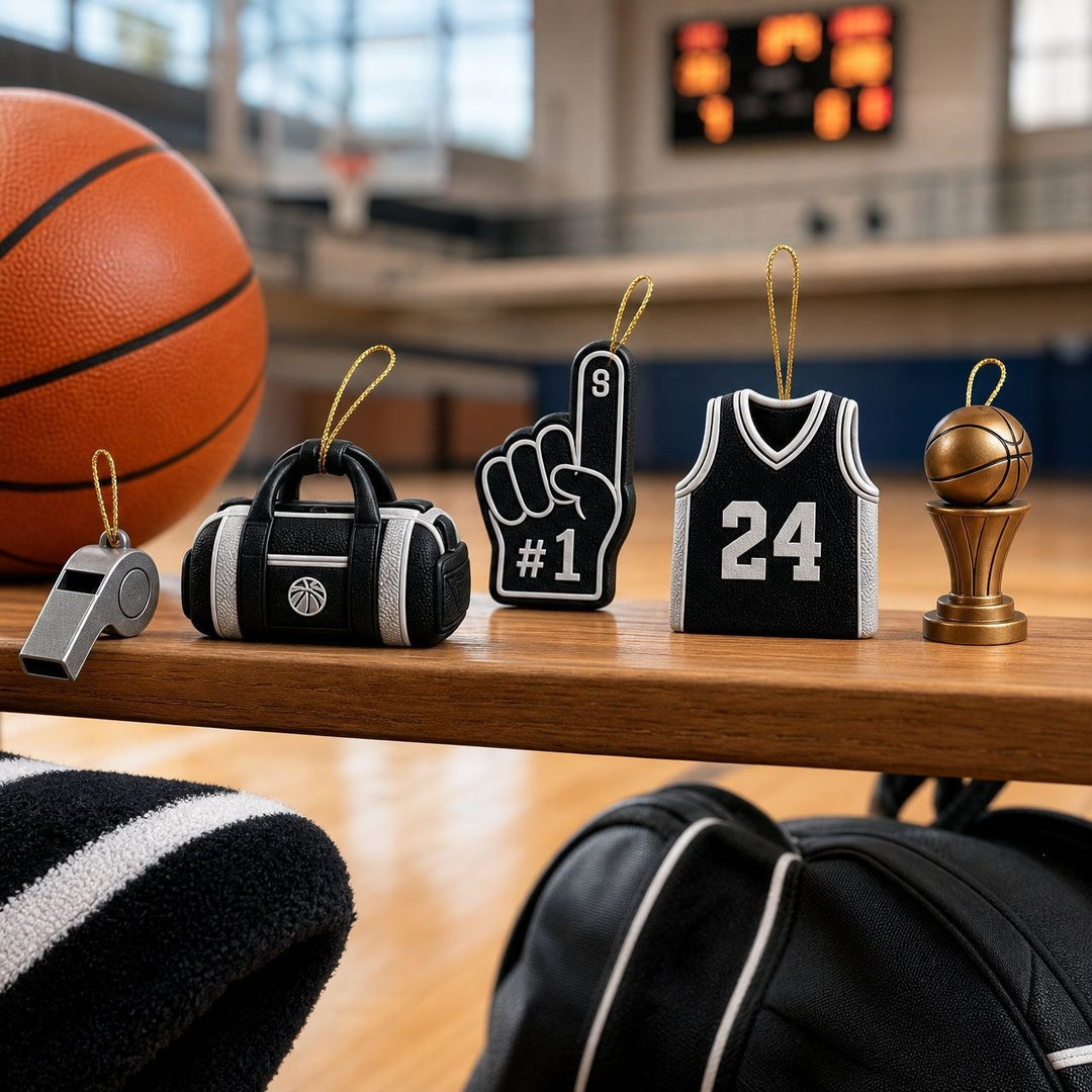 Christmas Advent Calendar made of acrylic, basketball design