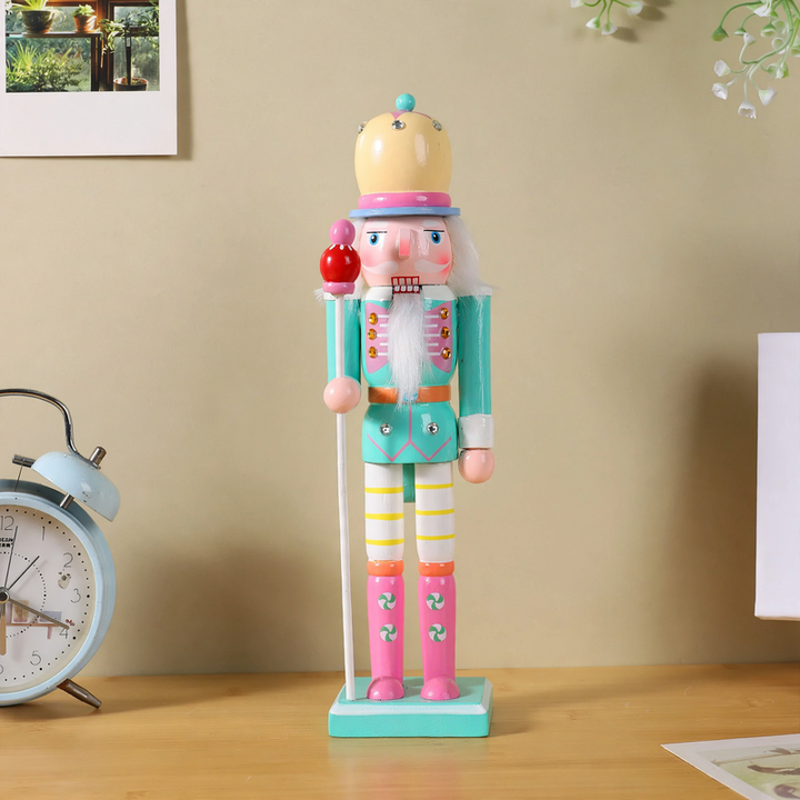 Nutcracker soldier made of wood, 25 cm, for Christmas decoration