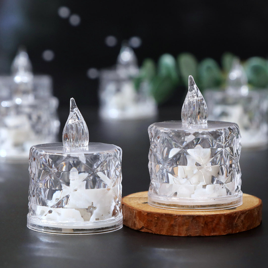 LED Crystal Candle Light for atmospheric lighting