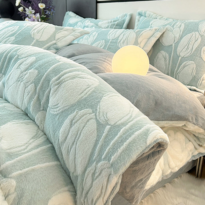 Milk fiber bedding set, 4-piece, winter