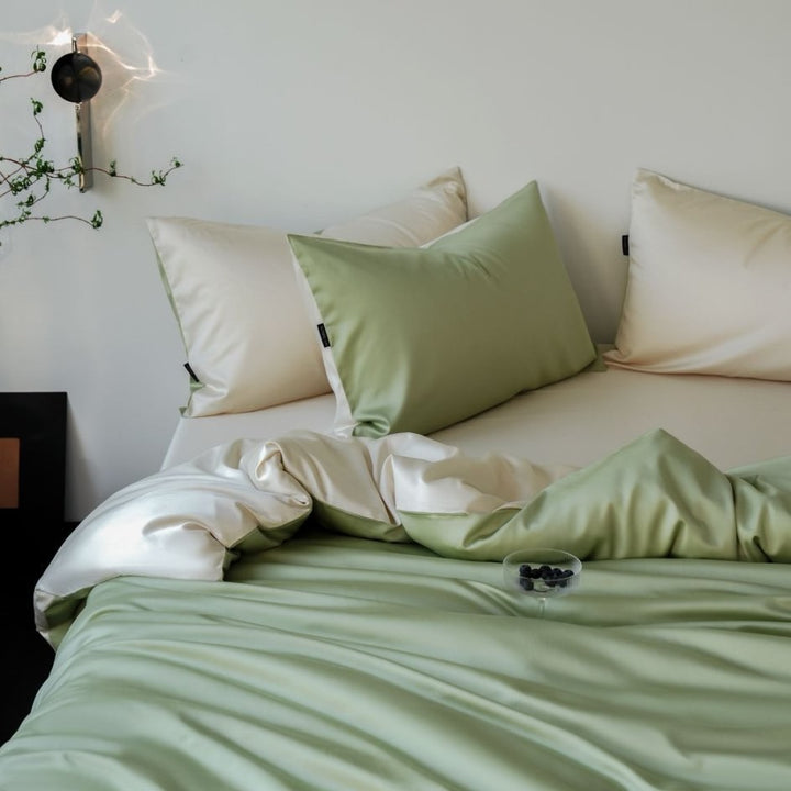 Cooling Tencel Cotton Bedding Set, solid color