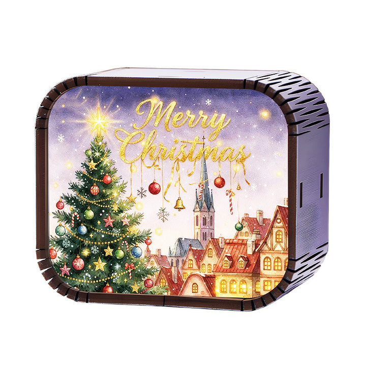 Wooden mini music box, Christmas edition