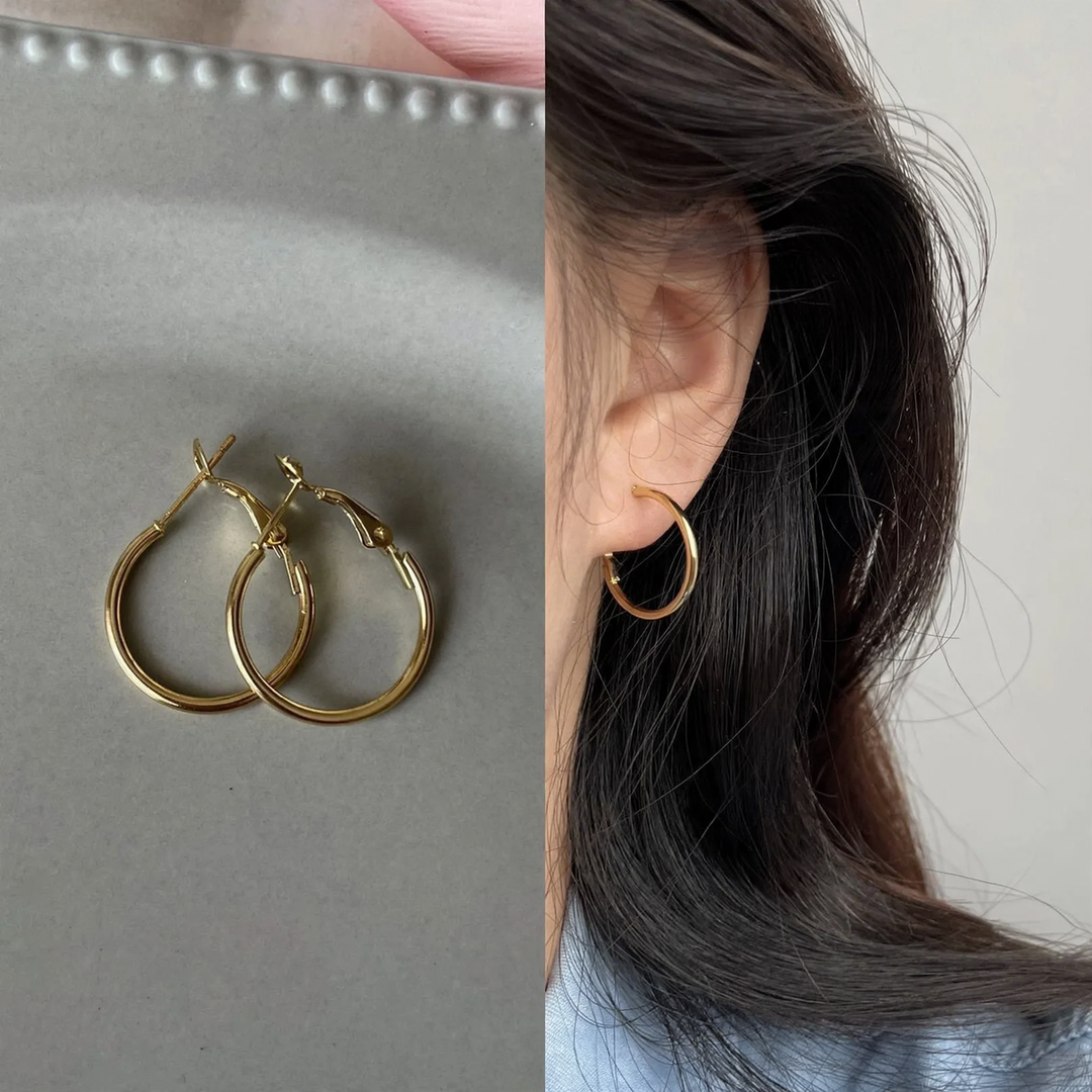 Earrings made of 925 silver with geometric design
