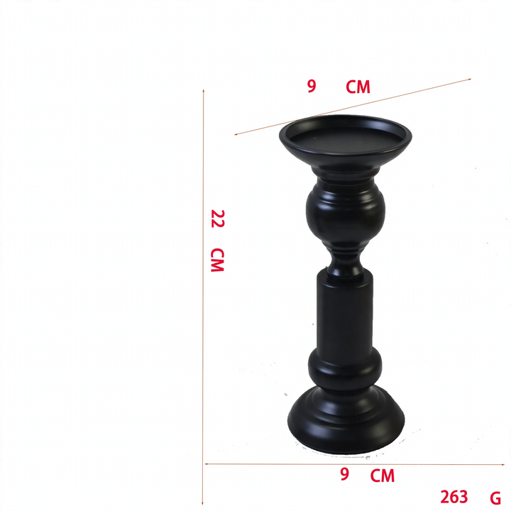 Decorative candle holder made of iron
