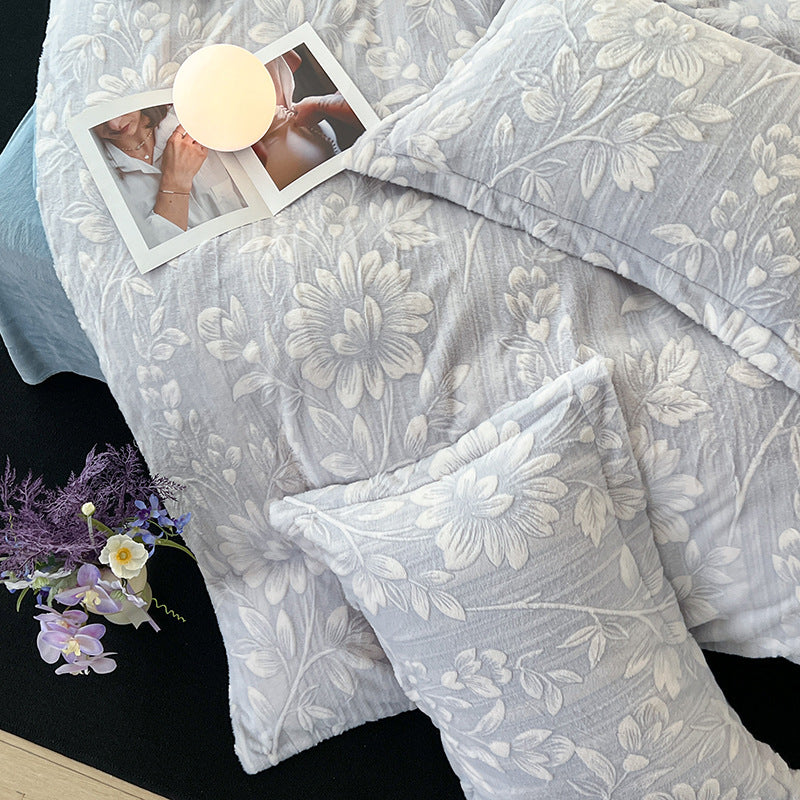 Milk fiber bedding set, 4-piece, winter