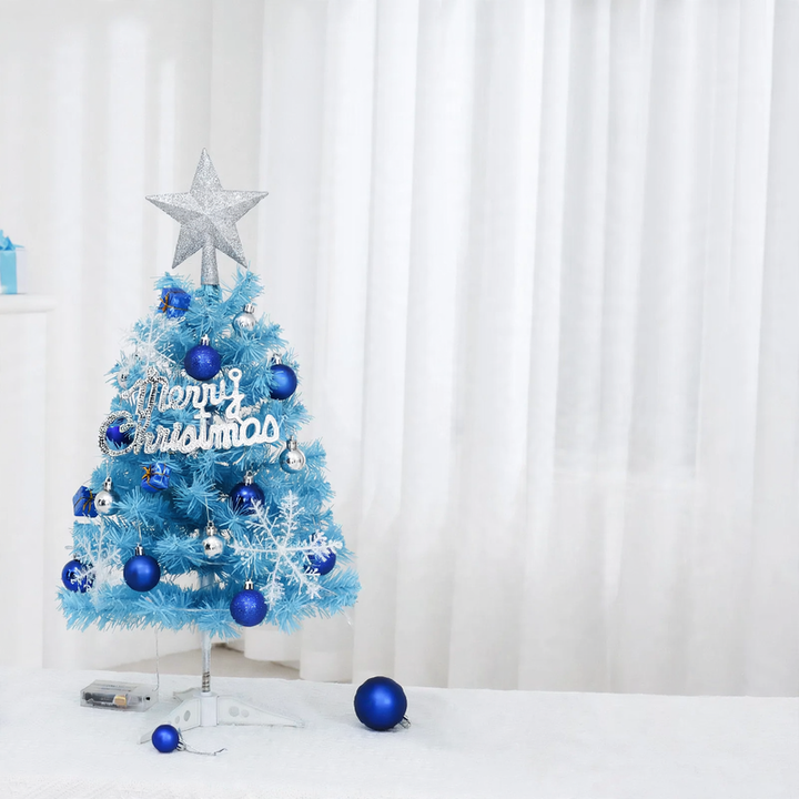 Blauer Mini-Christmas tree for the desk, 45 cm or 60 cm