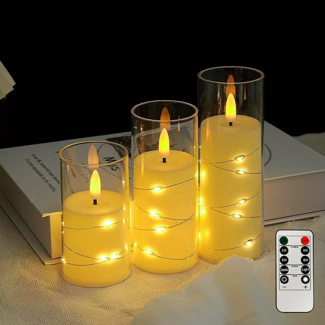 LED electronic candle for atmospheric lighting