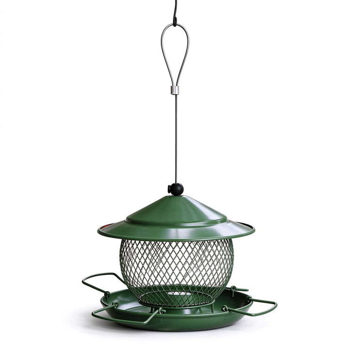 Bird feeder station made of iron, hanging, weatherproof