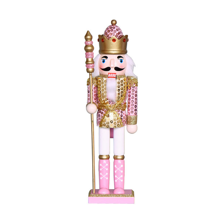 Nutcracker figure, 30 cm, Pink
