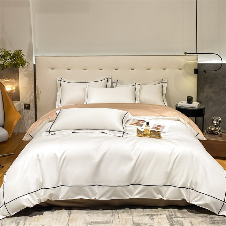 Luxurious bedding set, long-staple cotton, satin weave