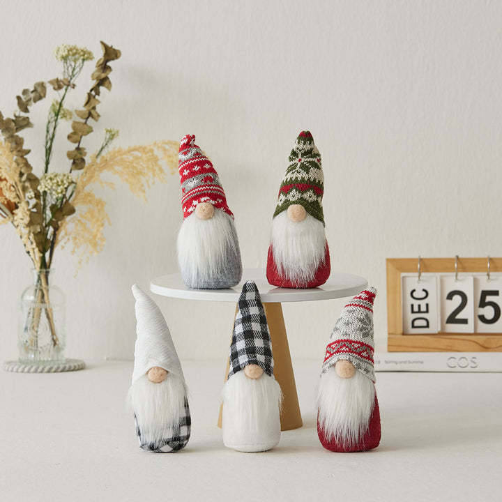 Christmas elf figure with snowflake hat
