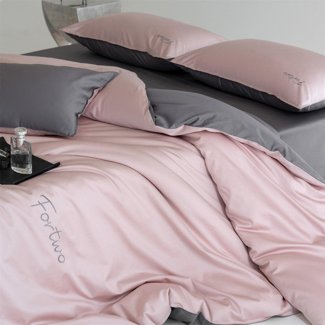 Bedding set, 4-piece, cotton, minimalist