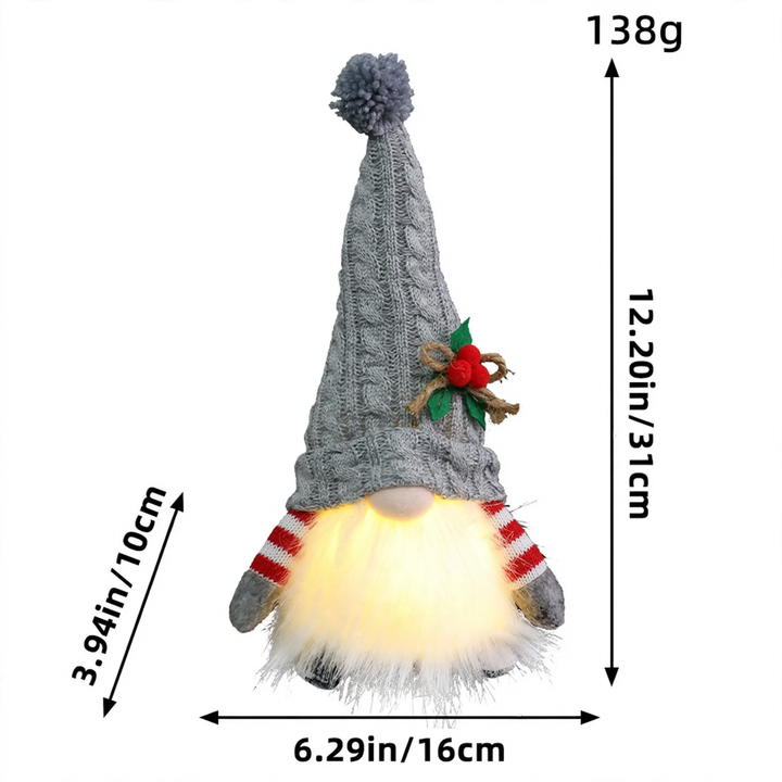 Bright Christmas Elf Figure with Sequins