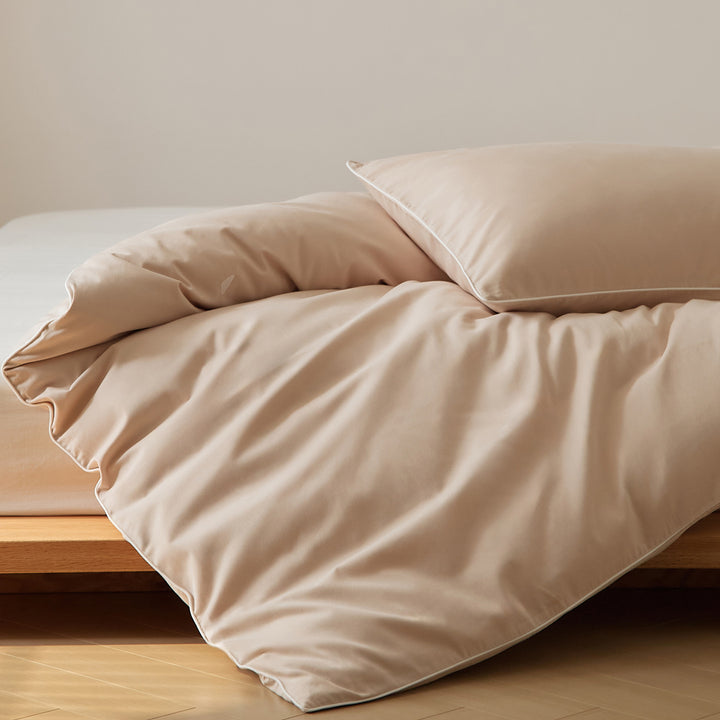 Duvet cover made of brushed long-staple cotton