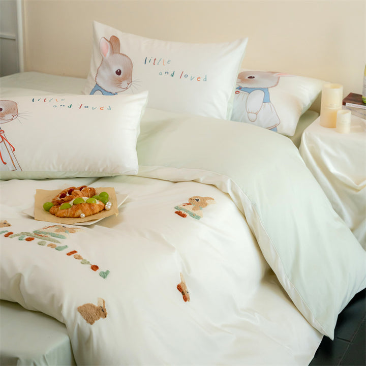 Bedding set made of long-staple cotton, cartoon design