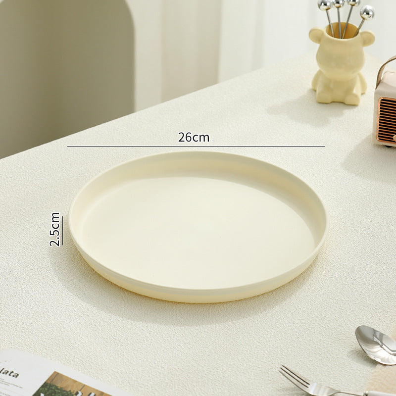 Beef Plastic Tray, Cream and Black