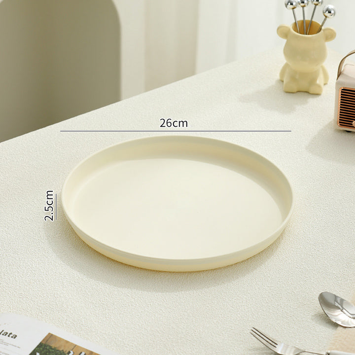 Beef Plastic Tray, Cream and Black