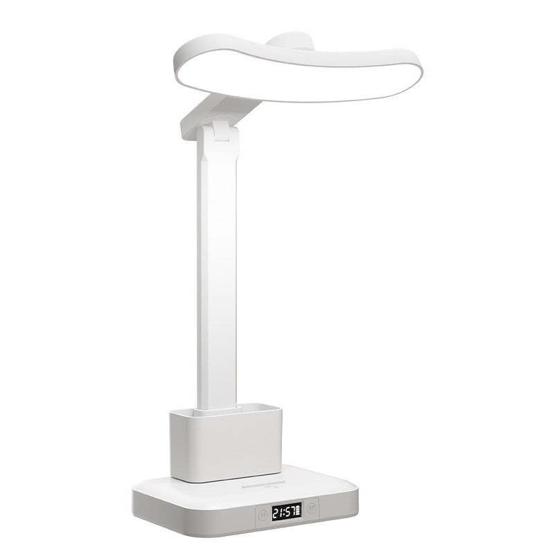 LED desk lamp with pen holder and eye protection