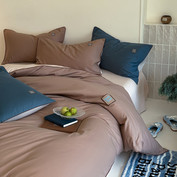 Winter bedding set made of long-staple camel hair, 100 cotton